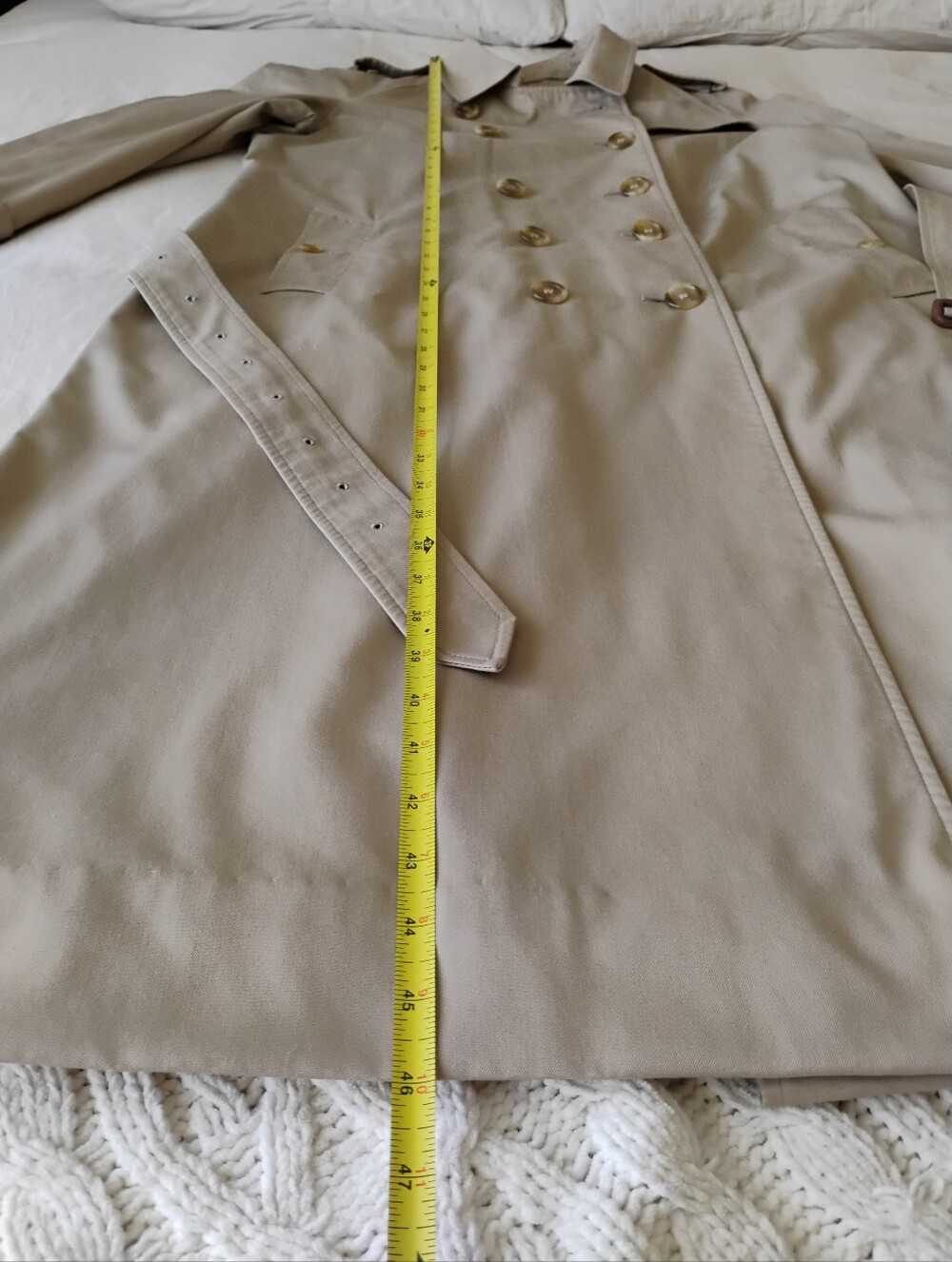 Vintage Burberry Beige Trench Coat with Removable Liner - Picture 14 of 16